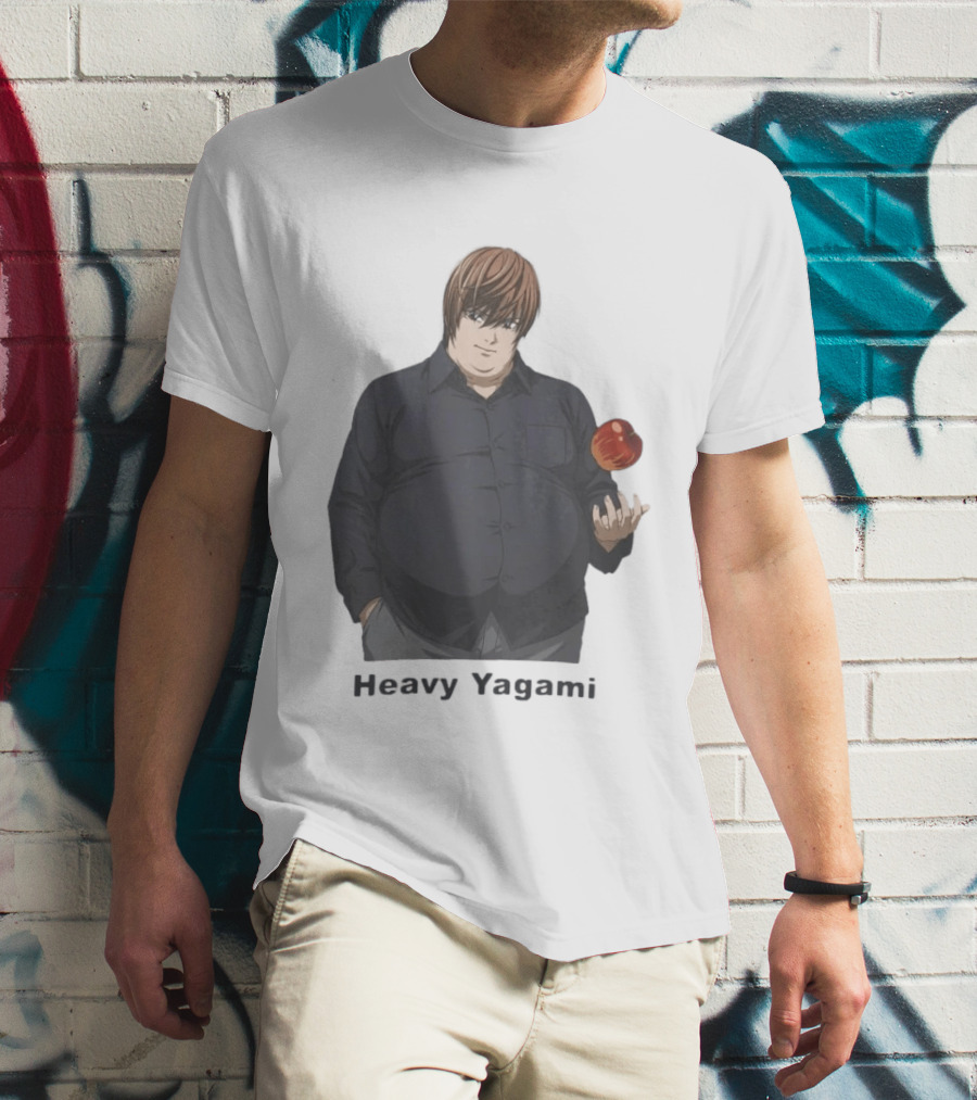 Heavy Yagami Light Death Note Apple T-Shirt