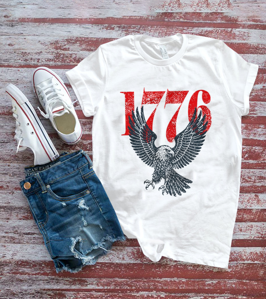 1776 250th Anniversary Bald Eagle USA T-Shirt