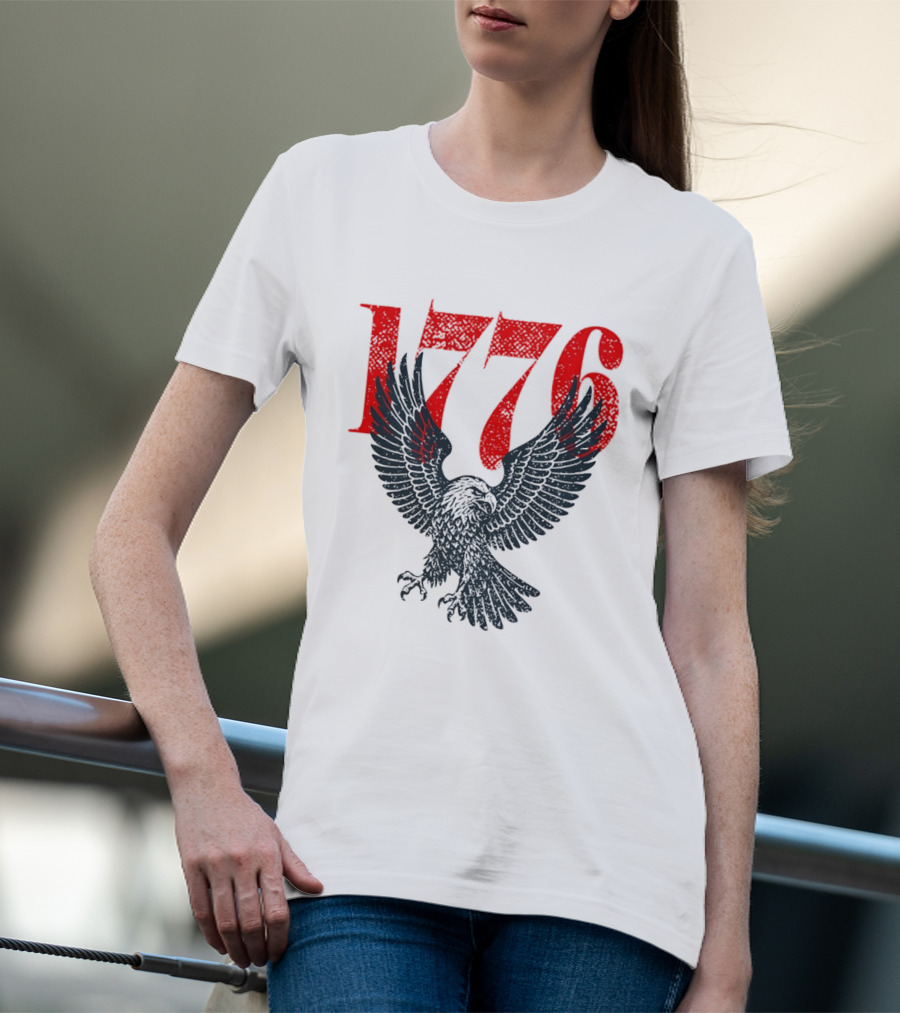 1776 250th Anniversary Bald Eagle USA T-Shirt