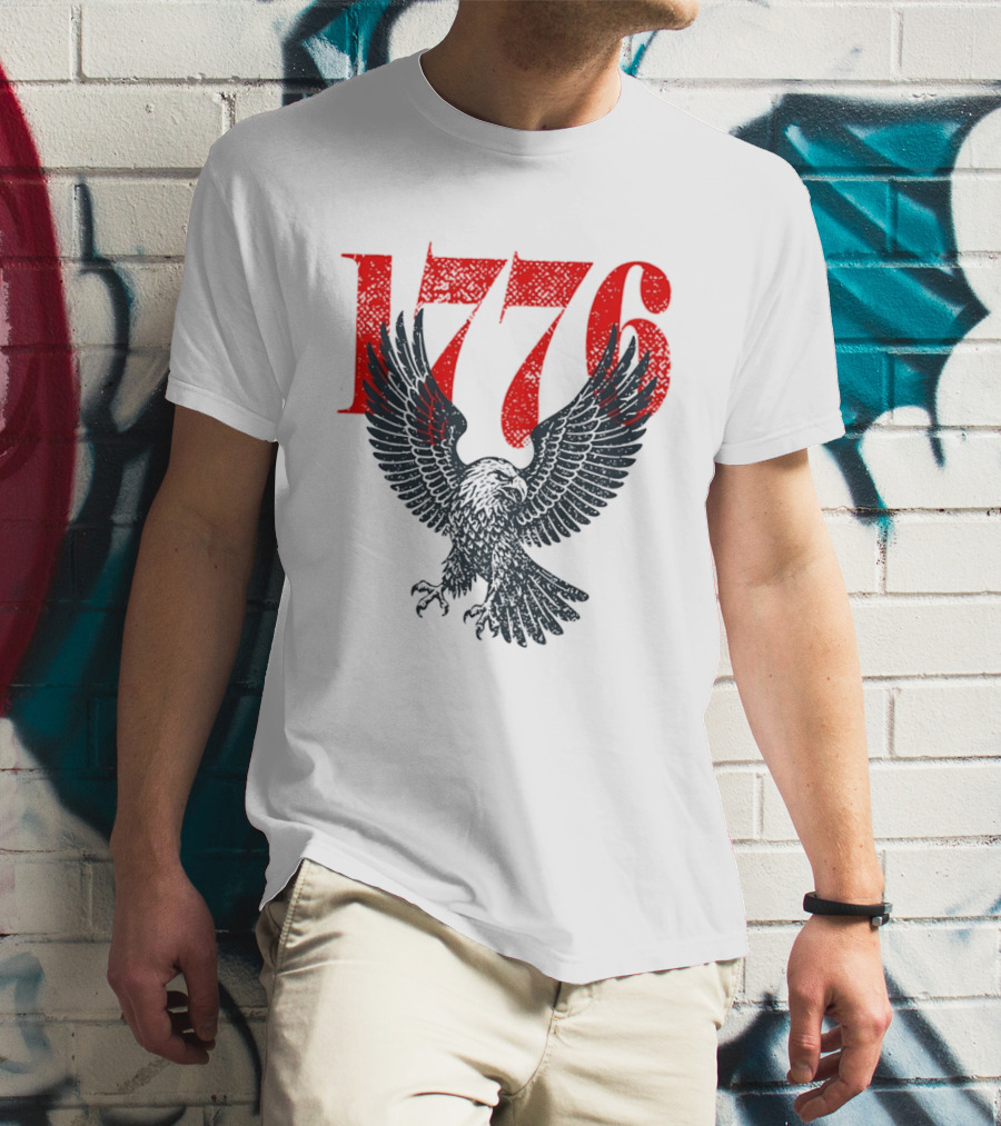 1776 250th Anniversary Bald Eagle USA T-Shirt