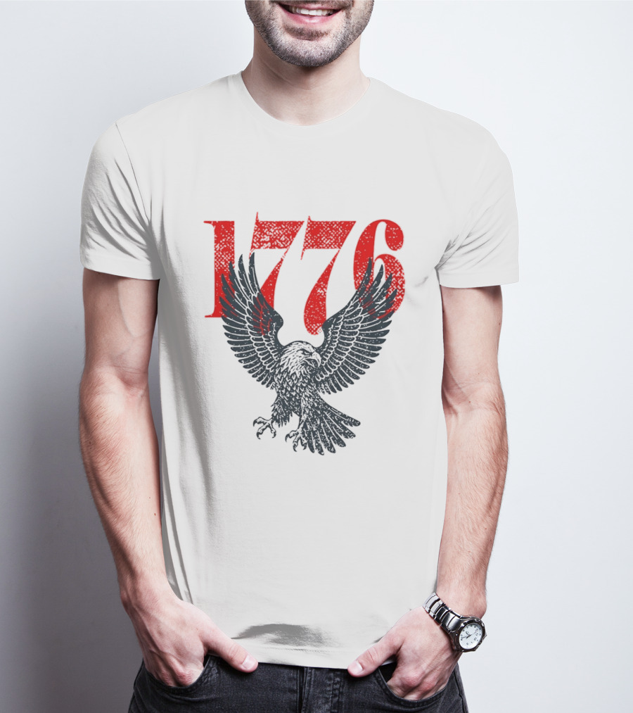 1776 250th Anniversary Bald Eagle USA T-Shirt