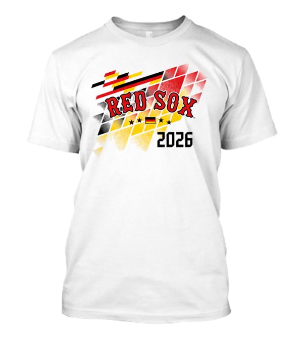 Red Sox 2026 German Celebration With Flag And Stars T-Shirt