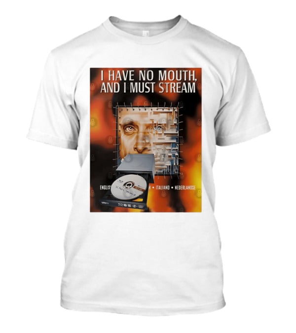 I Have No Mouth And I Must Stream Disc Drive Maze T-Shirt