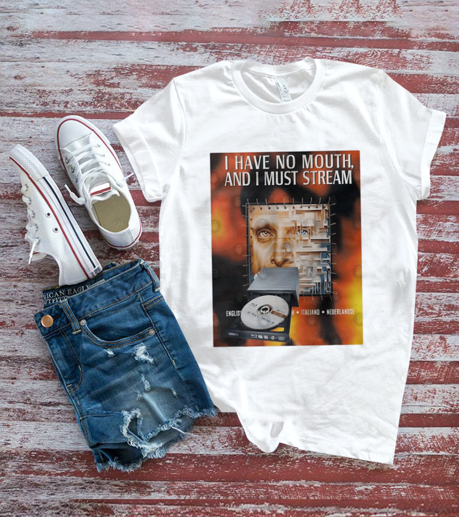 I Have No Mouth And I Must Stream Disc Drive Maze T-Shirt