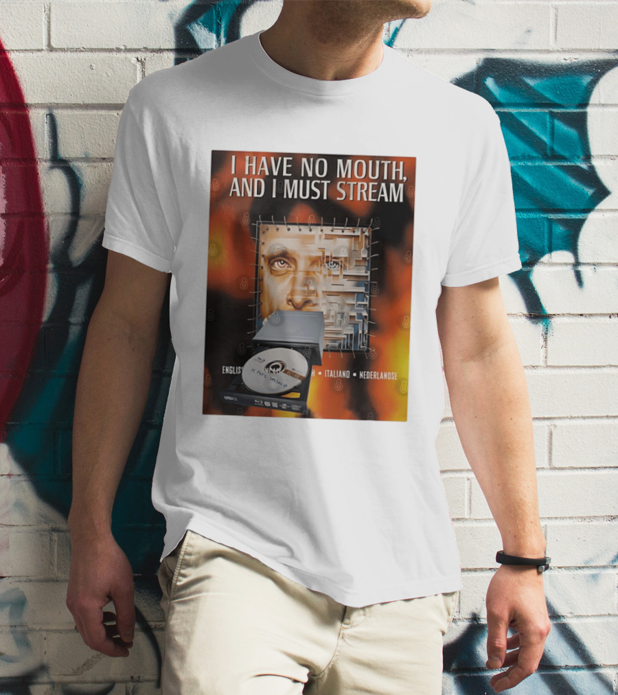 I Have No Mouth And I Must Stream Disc Drive Maze T-Shirt