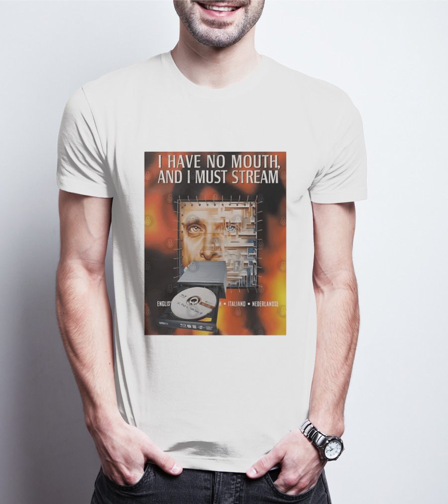 I Have No Mouth And I Must Stream Disc Drive Maze T-Shirt