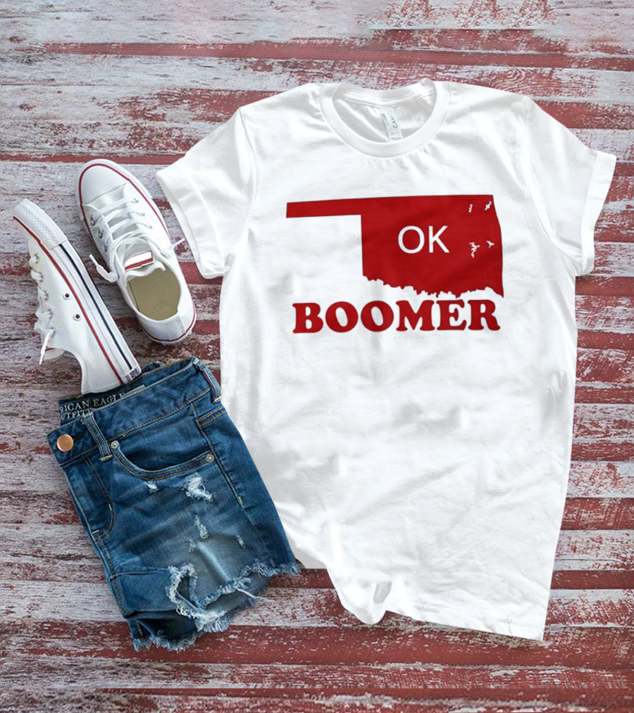 Oklahoma State OK Boomer Map T-Shirt