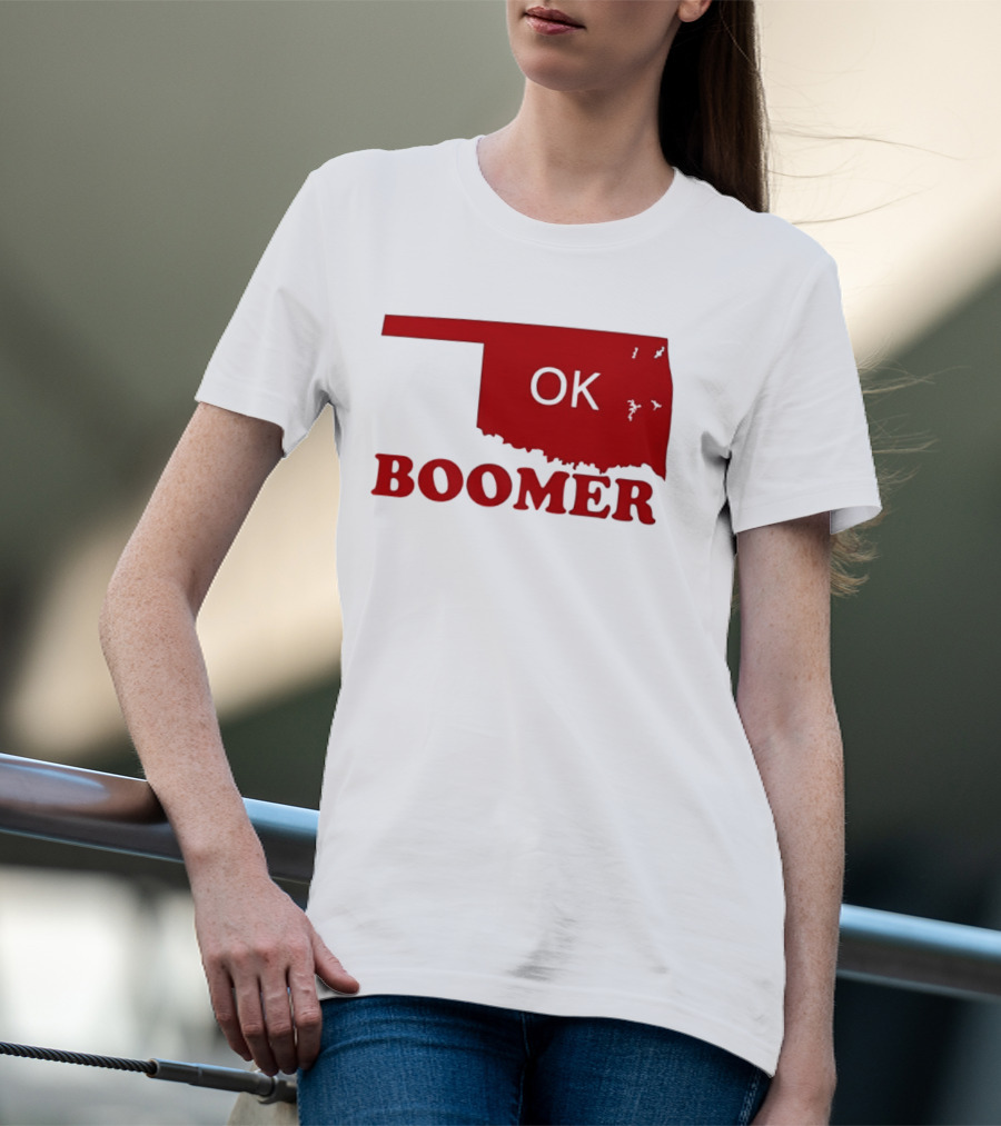 Oklahoma State OK Boomer Map T-Shirt