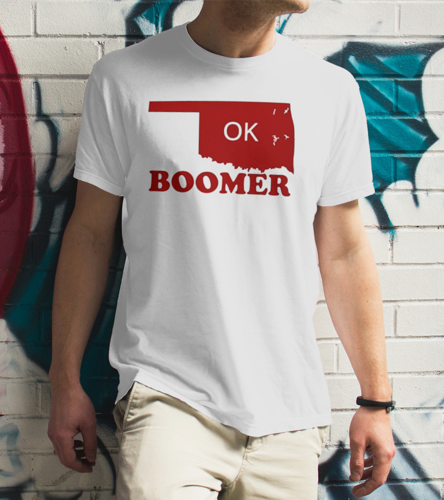 Oklahoma State OK Boomer Map T-Shirt
