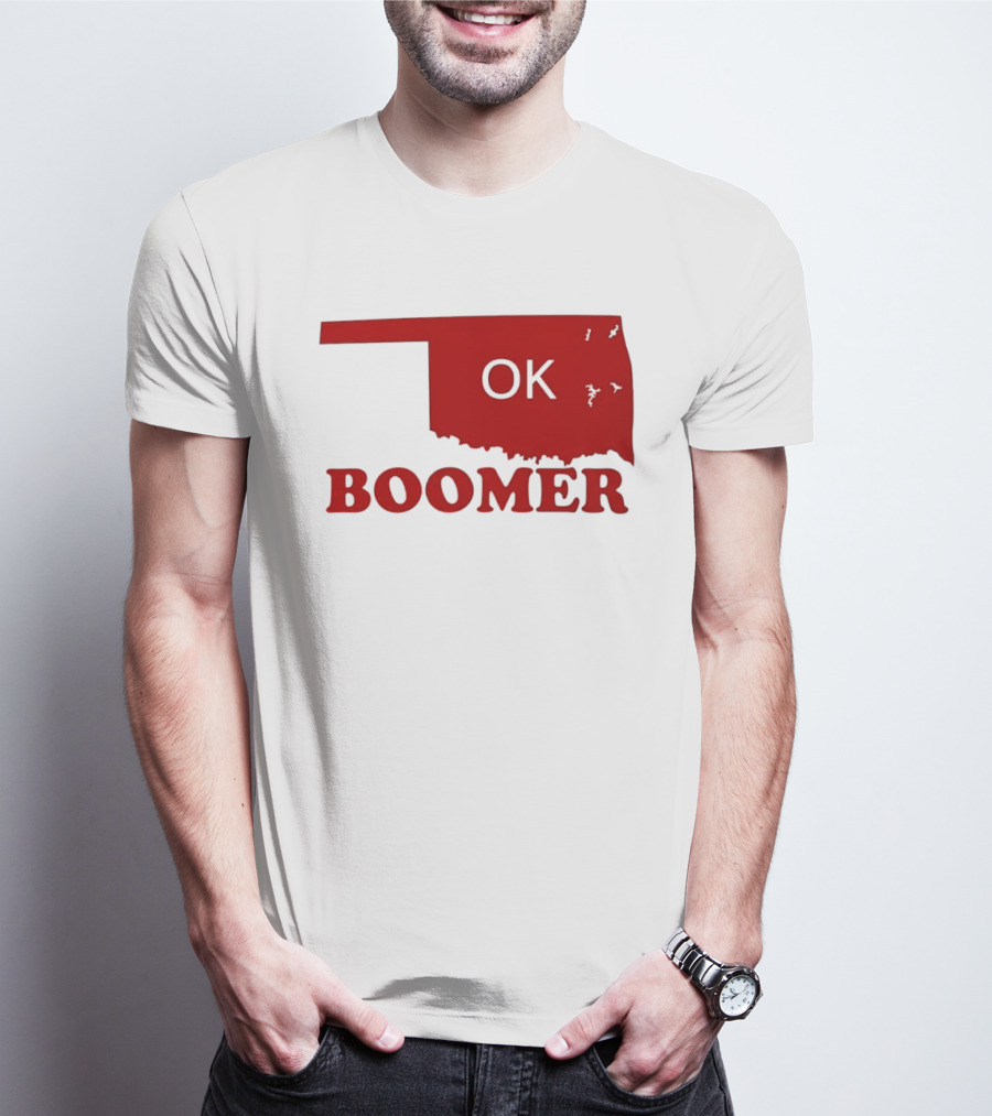 Oklahoma State OK Boomer Map T-Shirt