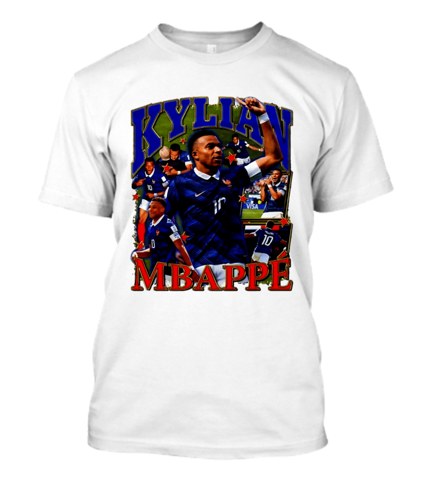 Kylian Mbappe France National Team Star Player Highlights Number 10 T-Shirt