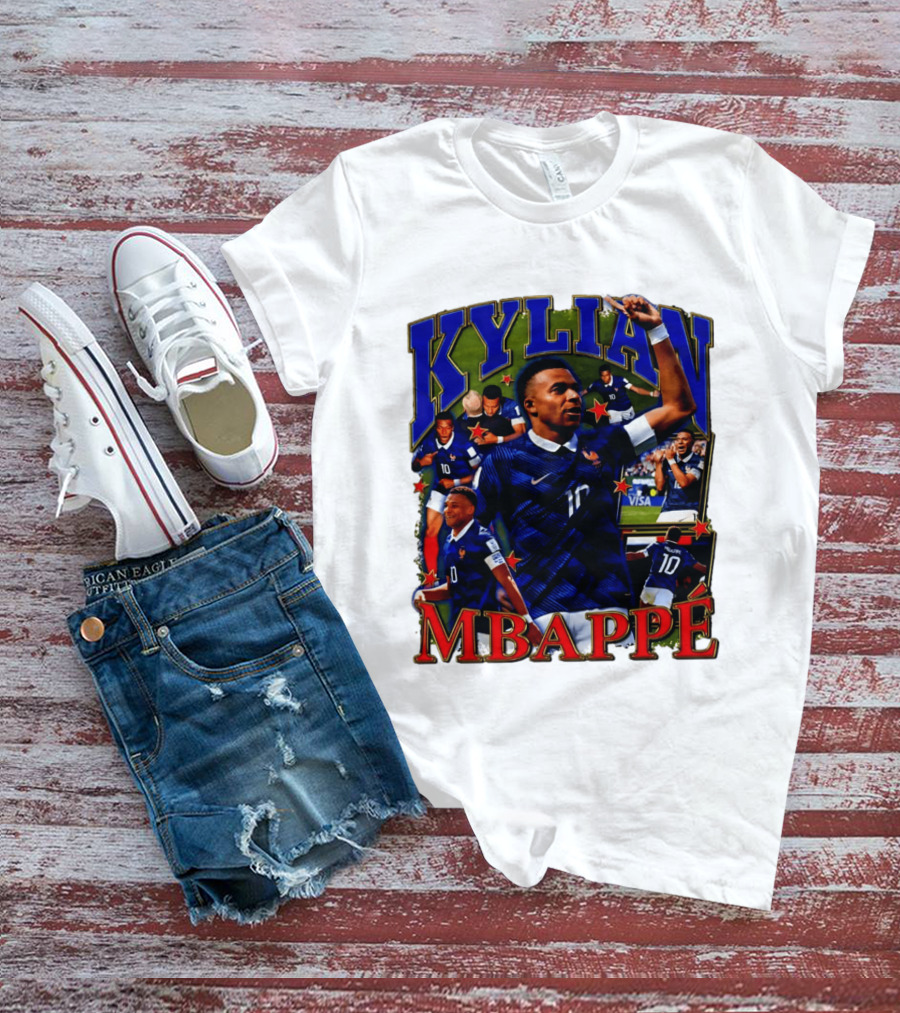 Kylian Mbappe France National Team Star Player Highlights Number 10 T-Shirt