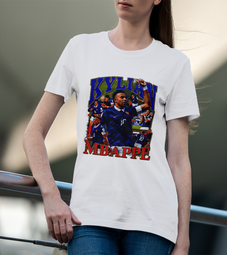 Kylian Mbappe France National Team Star Player Highlights Number 10 T-Shirt