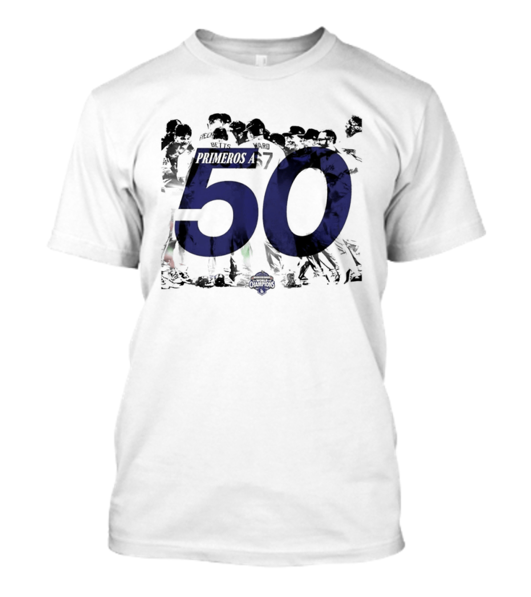 Los Angeles Dodgers Primeros 50 Win Milestone In 2023 MLB Season T-Shirt