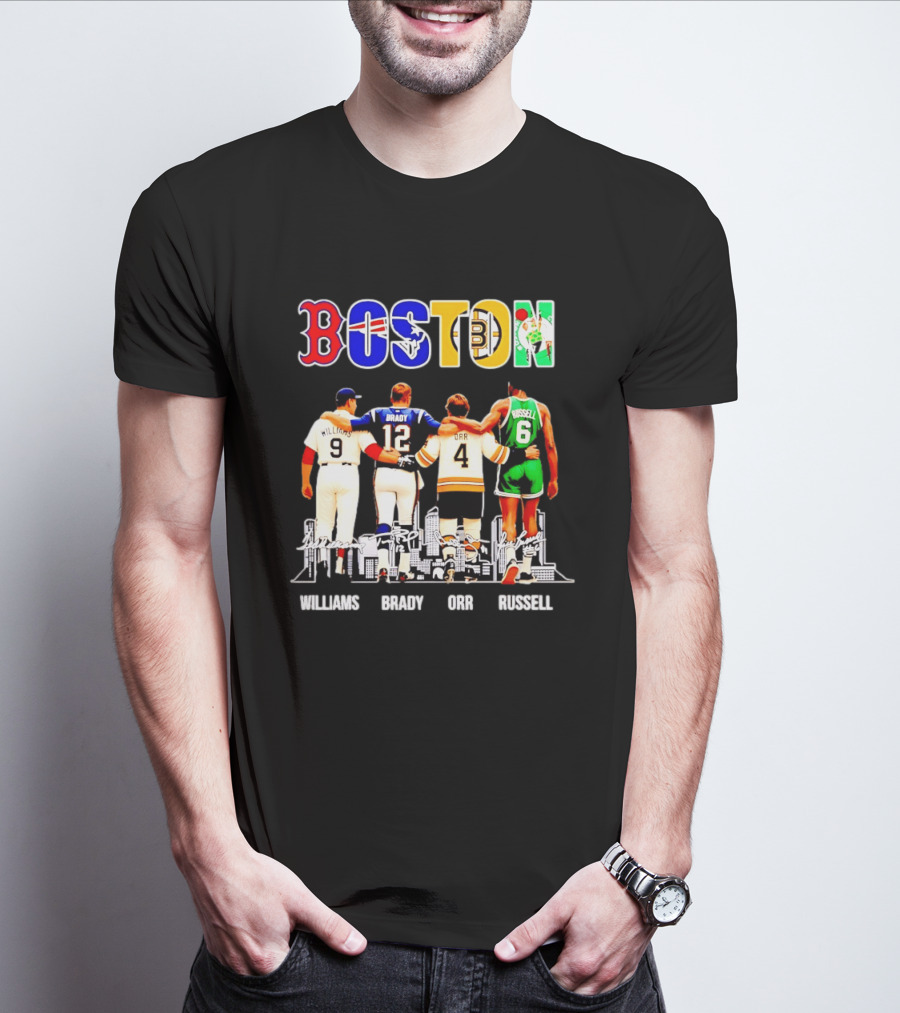 Boston Williams Brady Orr Russell Sports Legends T-Shirt