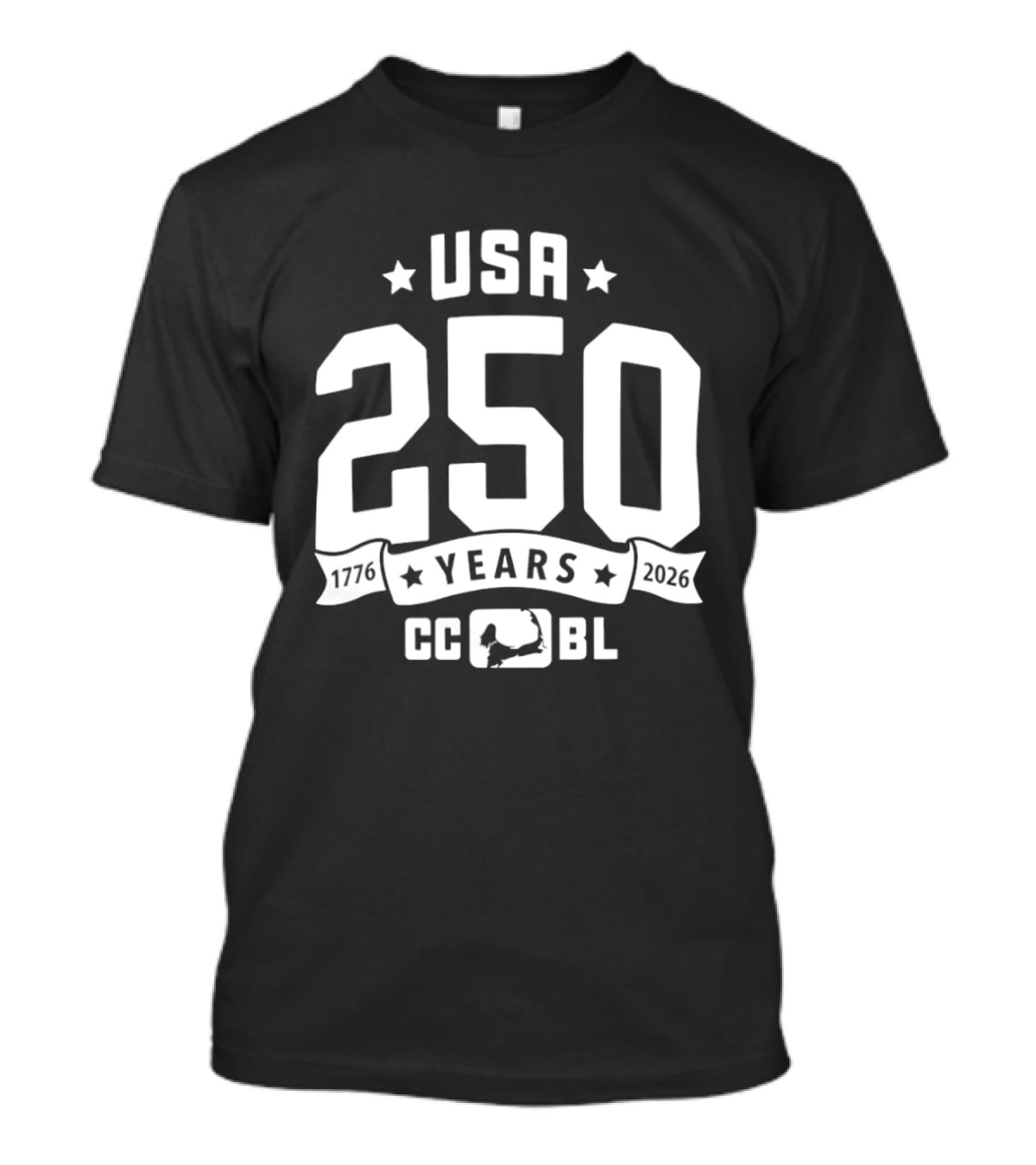 USA 250 Years 1776 2026 CCBL Anniversary T-Shirt