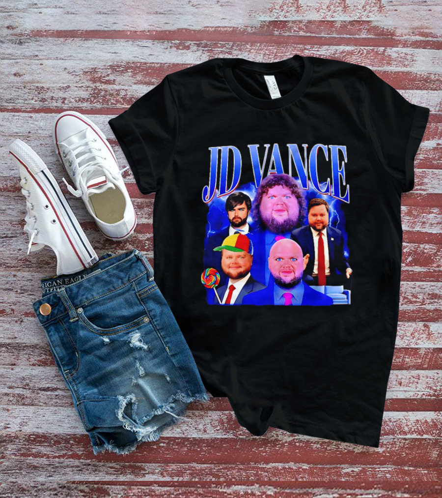 JD Vance Meme Collage Satire Politician Lollipop T-Shirt