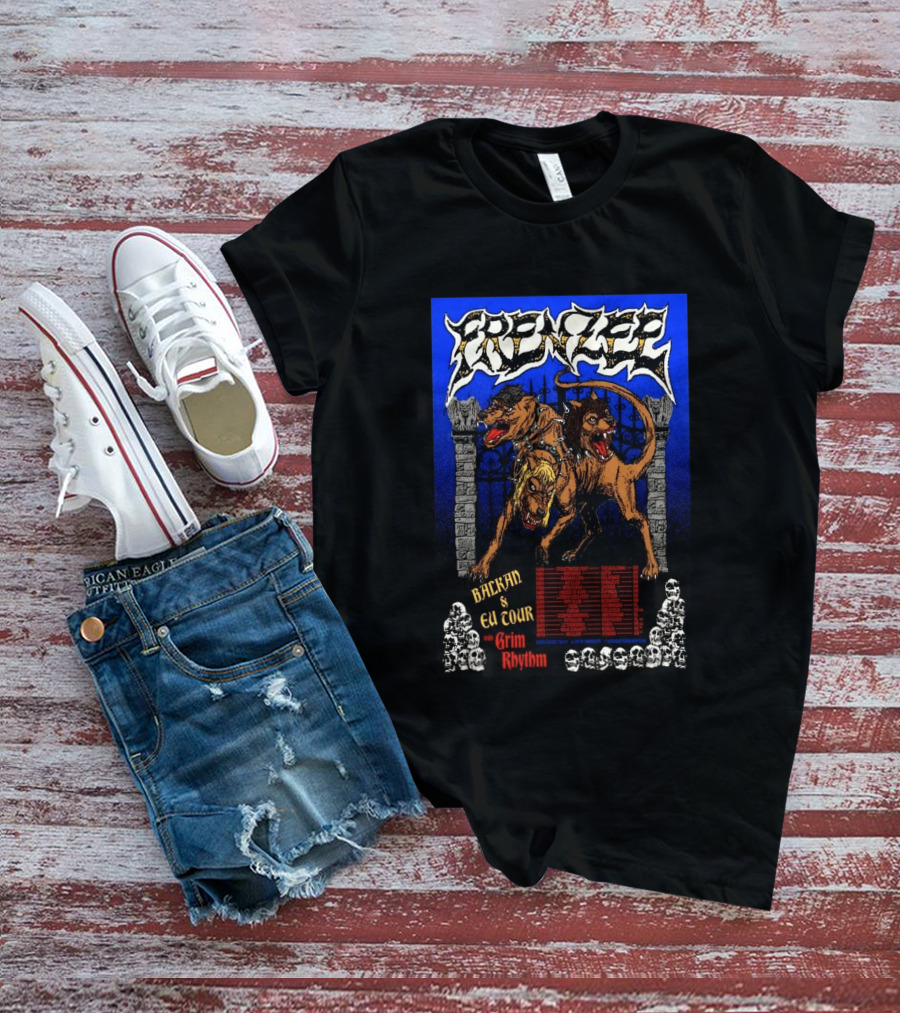 Frenzee Balkan And EU Tour 2026 With Grim Rhythm T-Shirt
