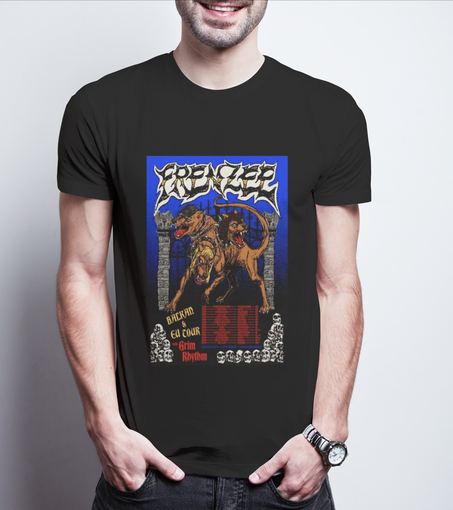 Frenzee Balkan And EU Tour 2026 With Grim Rhythm T-Shirt