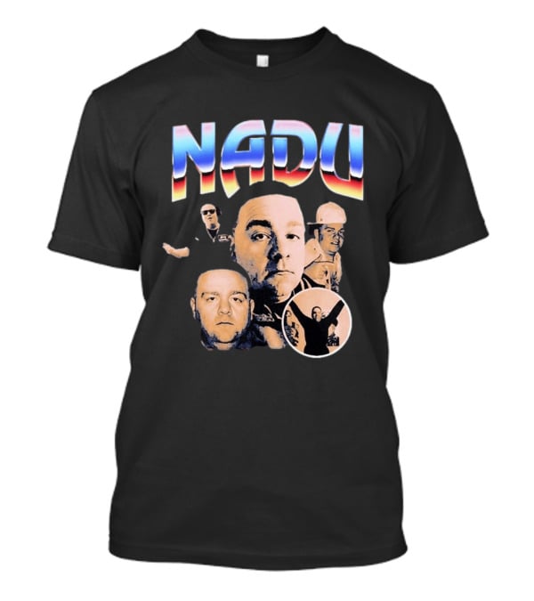 Nadu Multicolor Bold Text And Multiple Faces T-Shirt