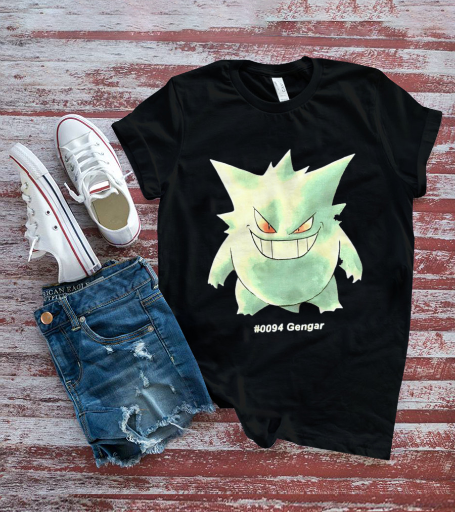 Gengar Pokemon 0094 Shadow Pokemon Ghost Type T-Shirt
