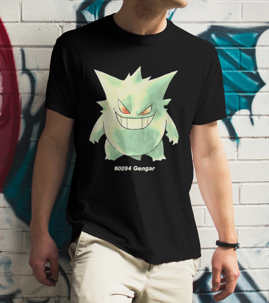 Gengar Pokemon 0094 Shadow Pokemon Ghost Type T-Shirt
