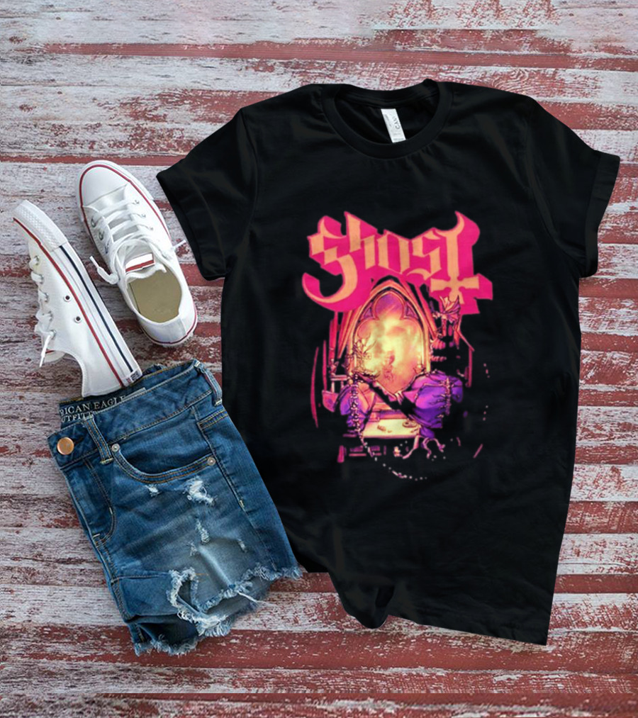 Ghost Band Summer 2026 Exclusive Dressing Room Gothic Mirror T-Shirt