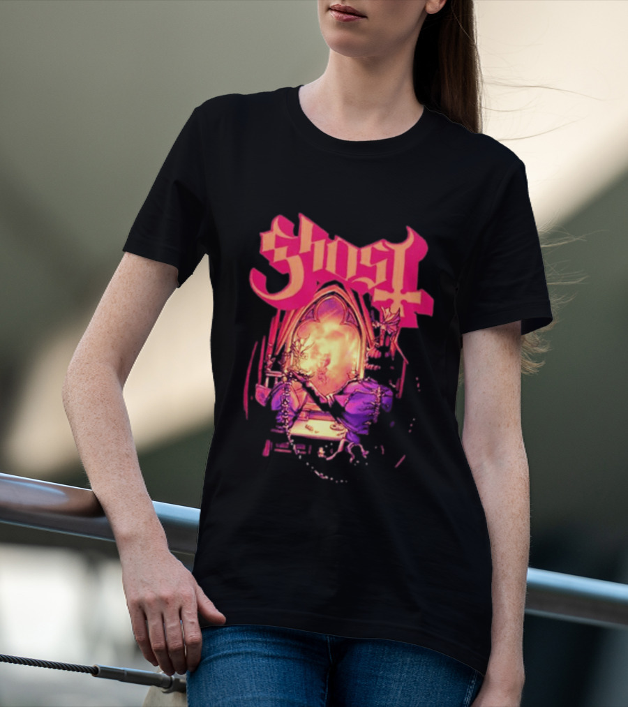 Ghost Band Summer 2026 Exclusive Dressing Room Gothic Mirror T-Shirt