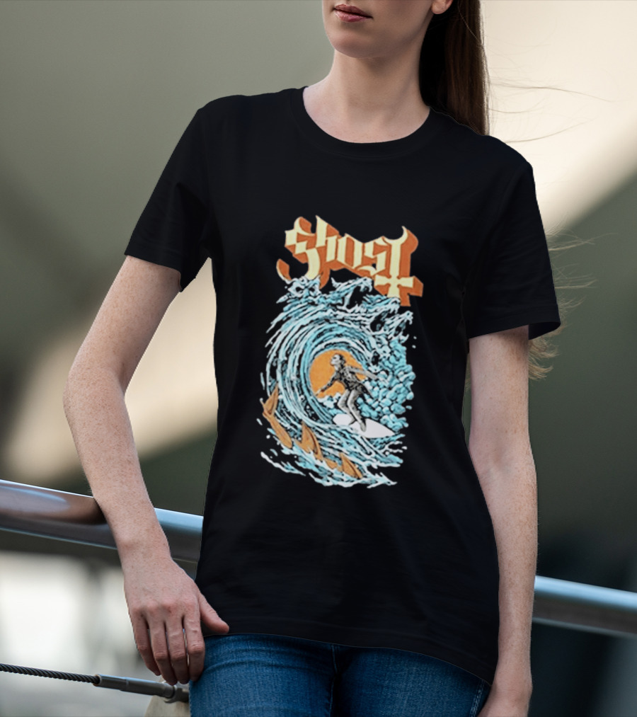 Ghost Band Summer 2026 Exclusive Papa Surf Muscle Wave T-Shirt