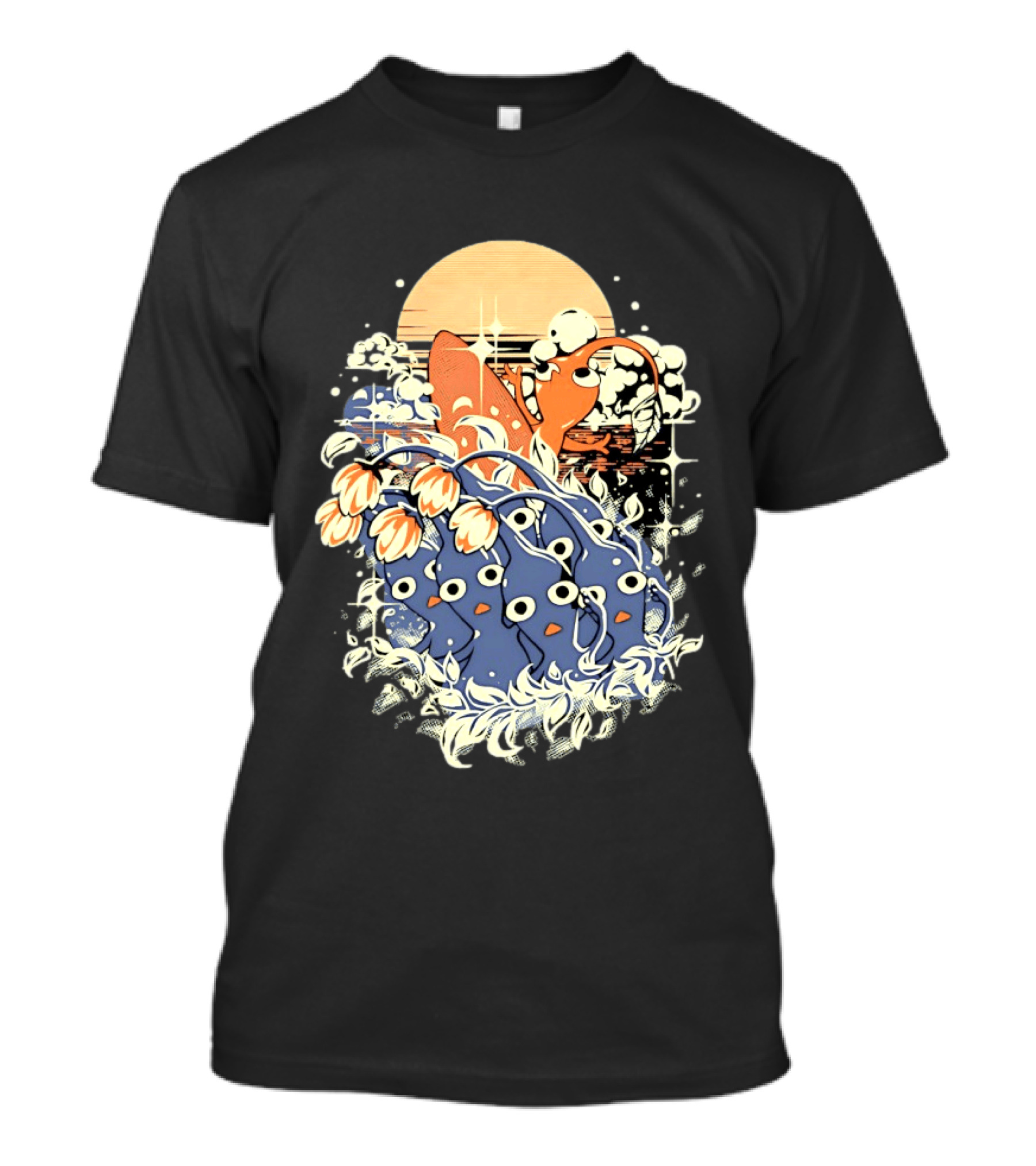 Surfing Pikmin Good Wave Sunset Retro Adventure T-Shirt