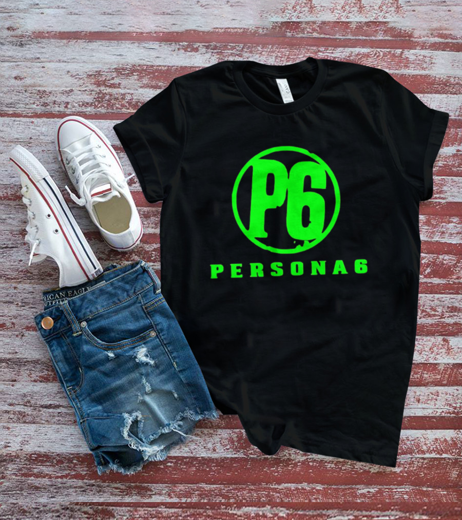 Persona 6 P6 Gaming Series Retro Green T-Shirt