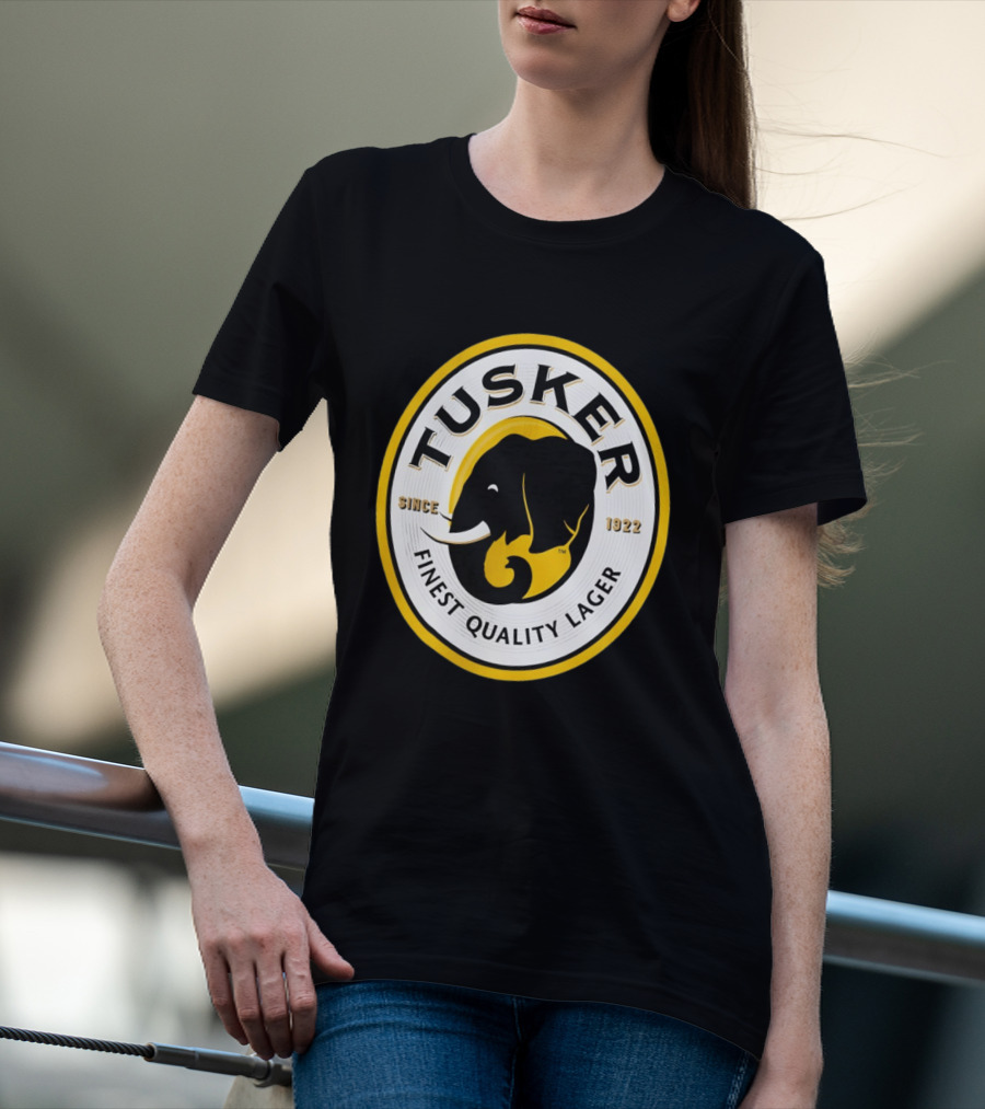Tusker Elephant Finest Quality Lager Since 1922 T-Shirt