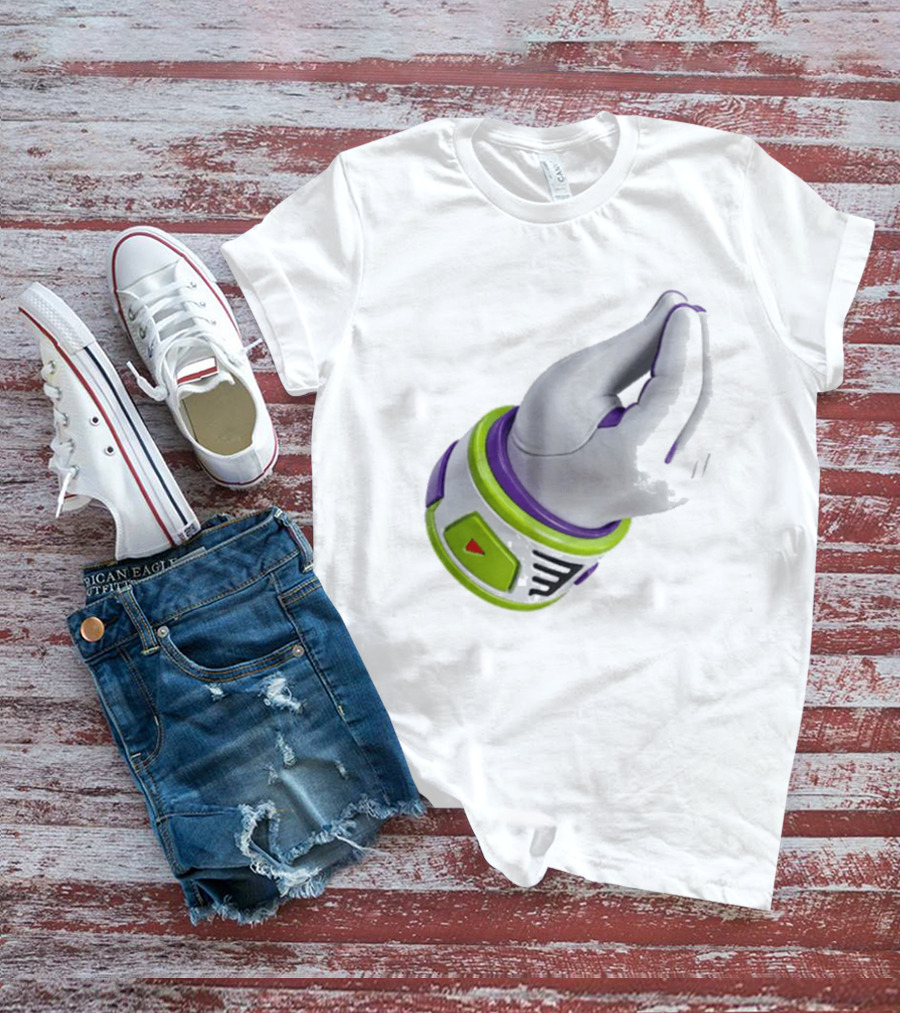 Buzz's Italian Hand Gesture Spacesuit Sleeve T-Shirt