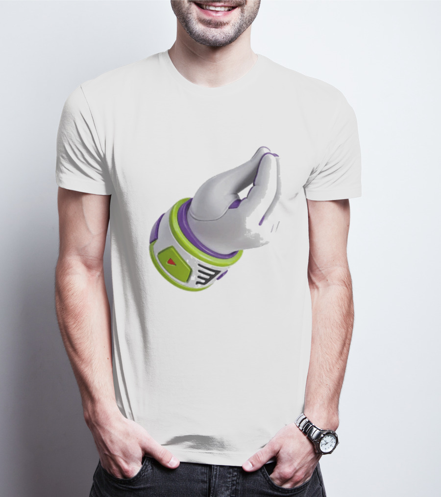 Buzz's Italian Hand Gesture Spacesuit Sleeve T-Shirt