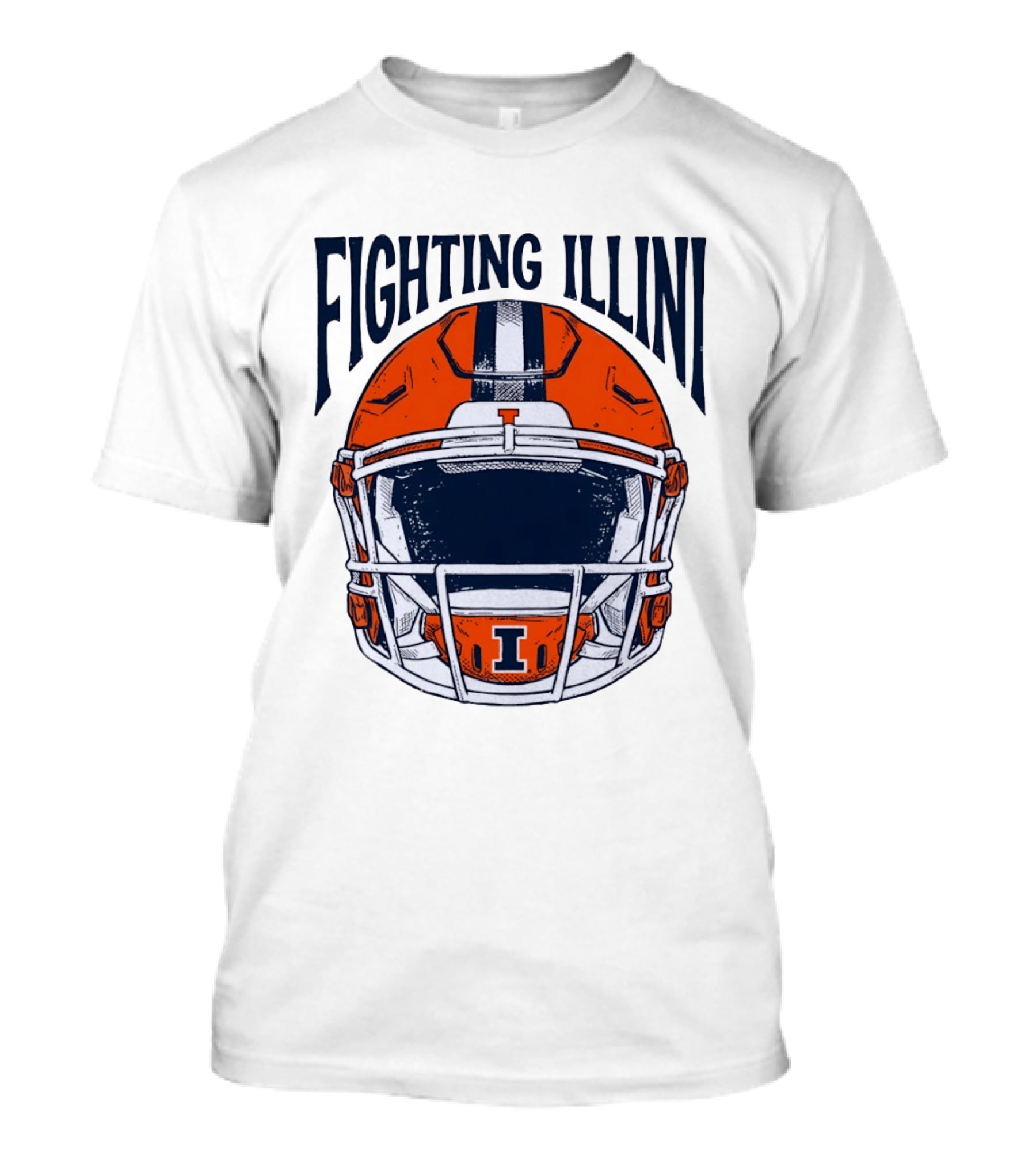 Fighting Illini Football Helmet Illinois T-Shirt