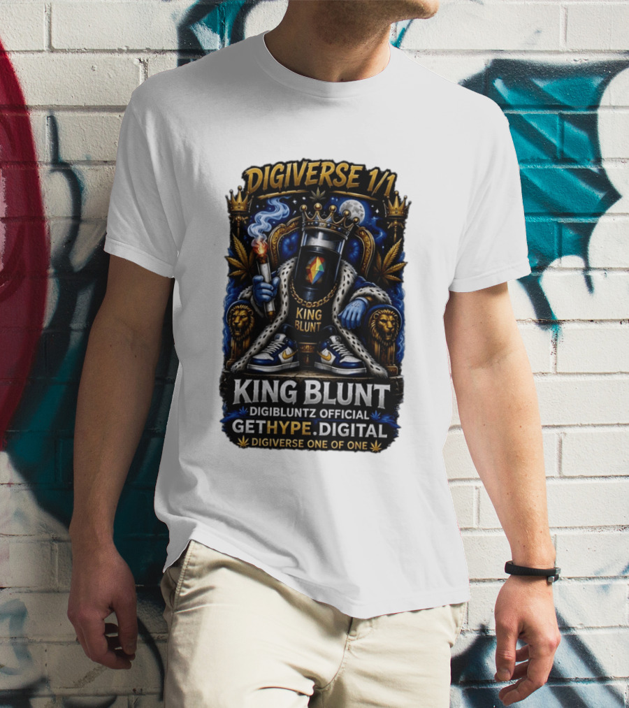 Digiverse 1 1 King Blunt GetHype Digibluntz Official Digital One Of One T-Shirt