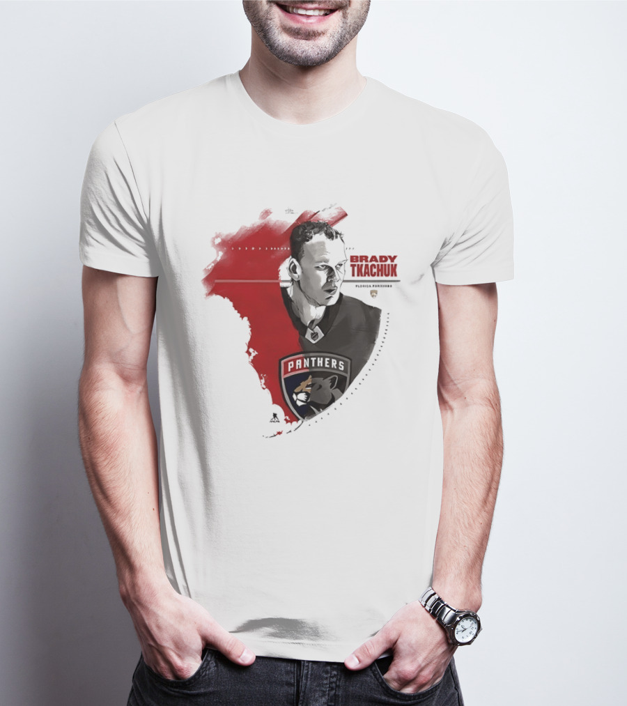 Florida Panthers Brady Tkachuk Portrait State Of Florida T-Shirt