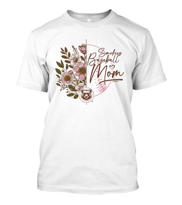 Tennessee Smokies Baseball Mom Floral Minor League Baseball T-Shirt