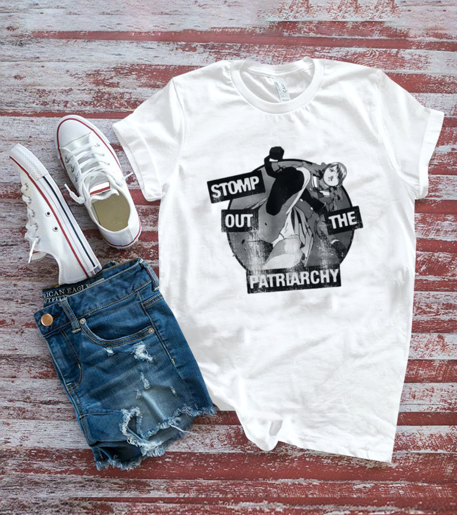 Stomp Out The Patriarchy Empowerment Manga Style Influence T-Shirt