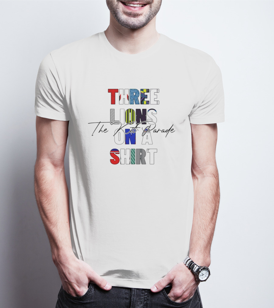 Three Lions On A The Kit Parade T-Shirt