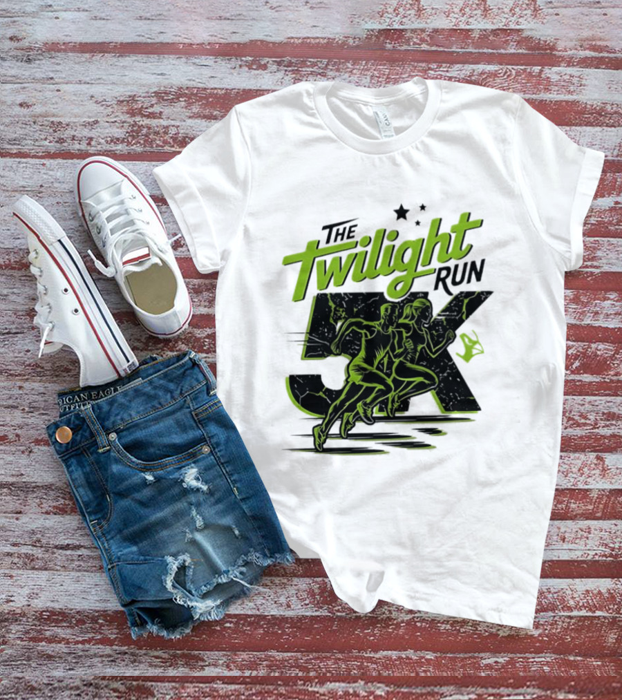 The Twilight Run 5K Runners And Stars Night Race Event T-Shirt