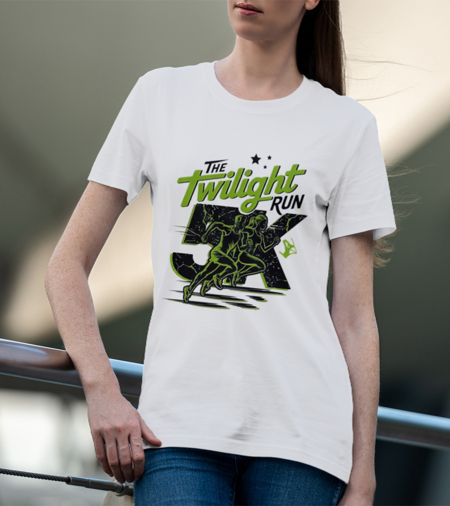 The Twilight Run 5K Runners And Stars Night Race Event T-Shirt