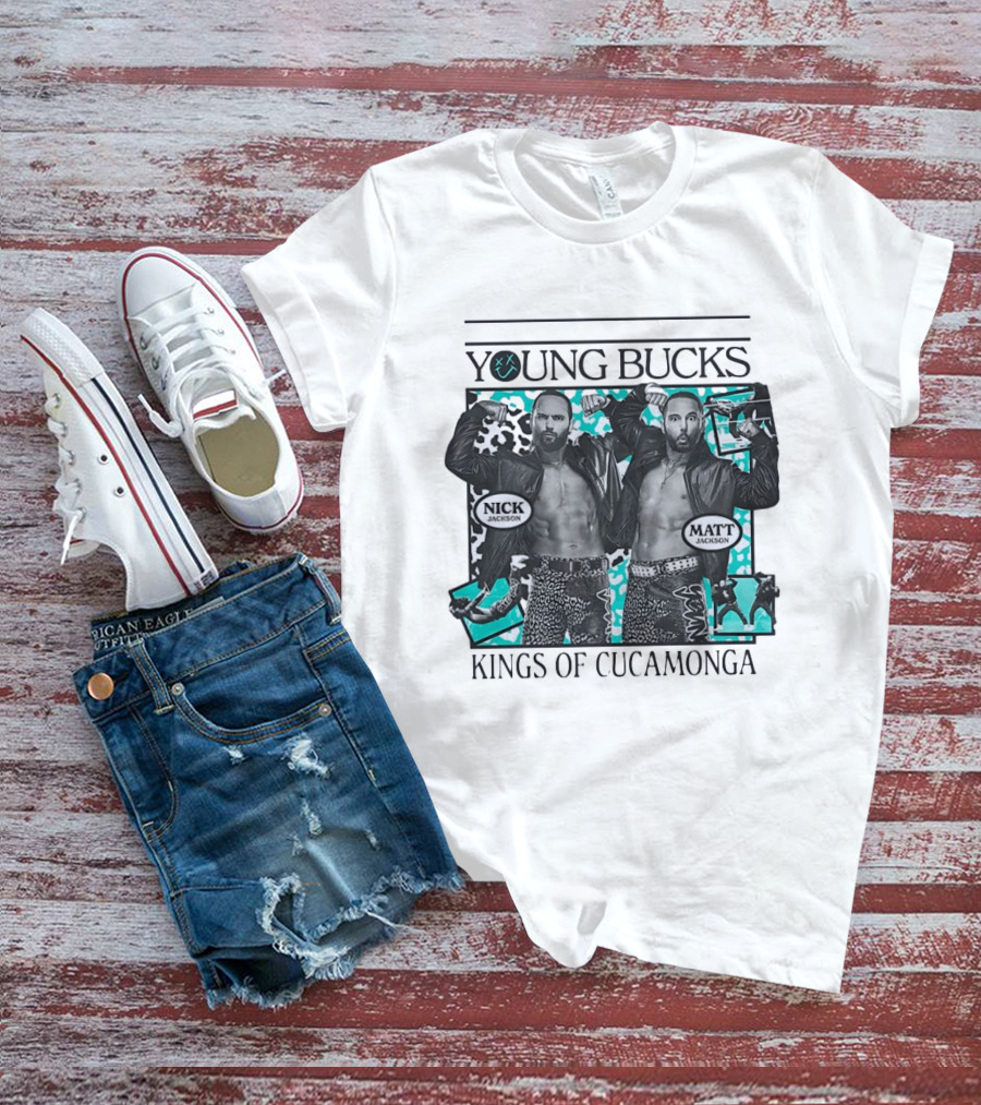 Young Bucks Nick Jackson Matt Jackson Kings Of Cucamonga T-Shirt