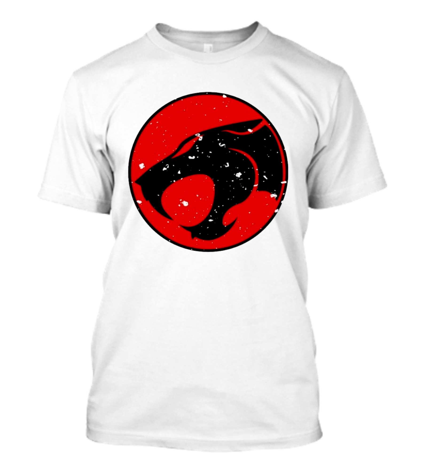 Thunder Jaguar Cat Red Circle T-Shirt