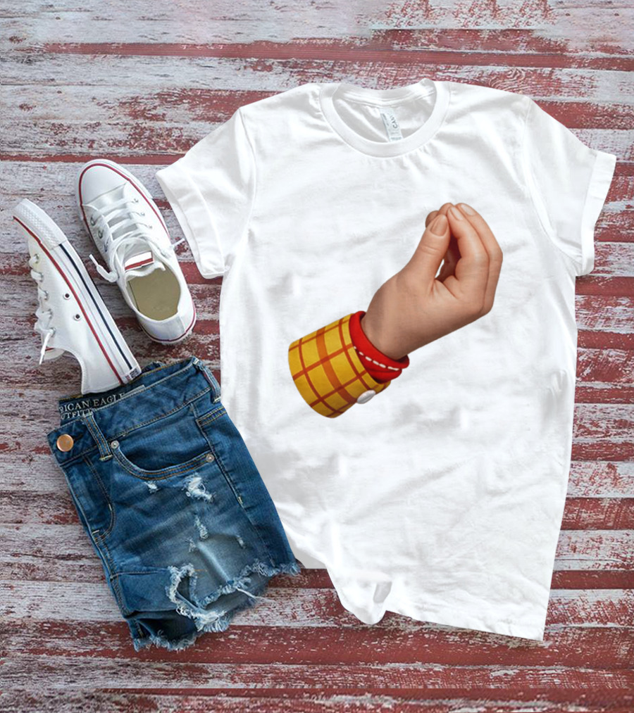 Woody's Italian Hand Gesture Pixar Character Sleeve T-Shirt