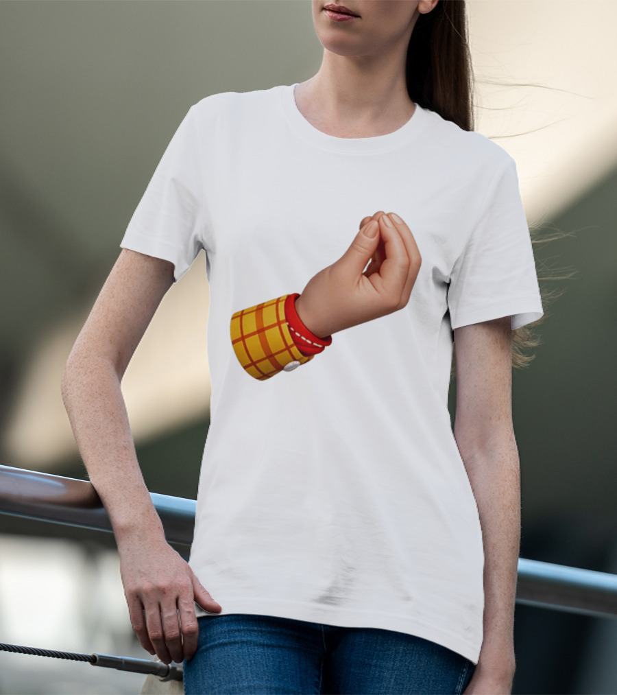 Woody's Italian Hand Gesture Pixar Character Sleeve T-Shirt