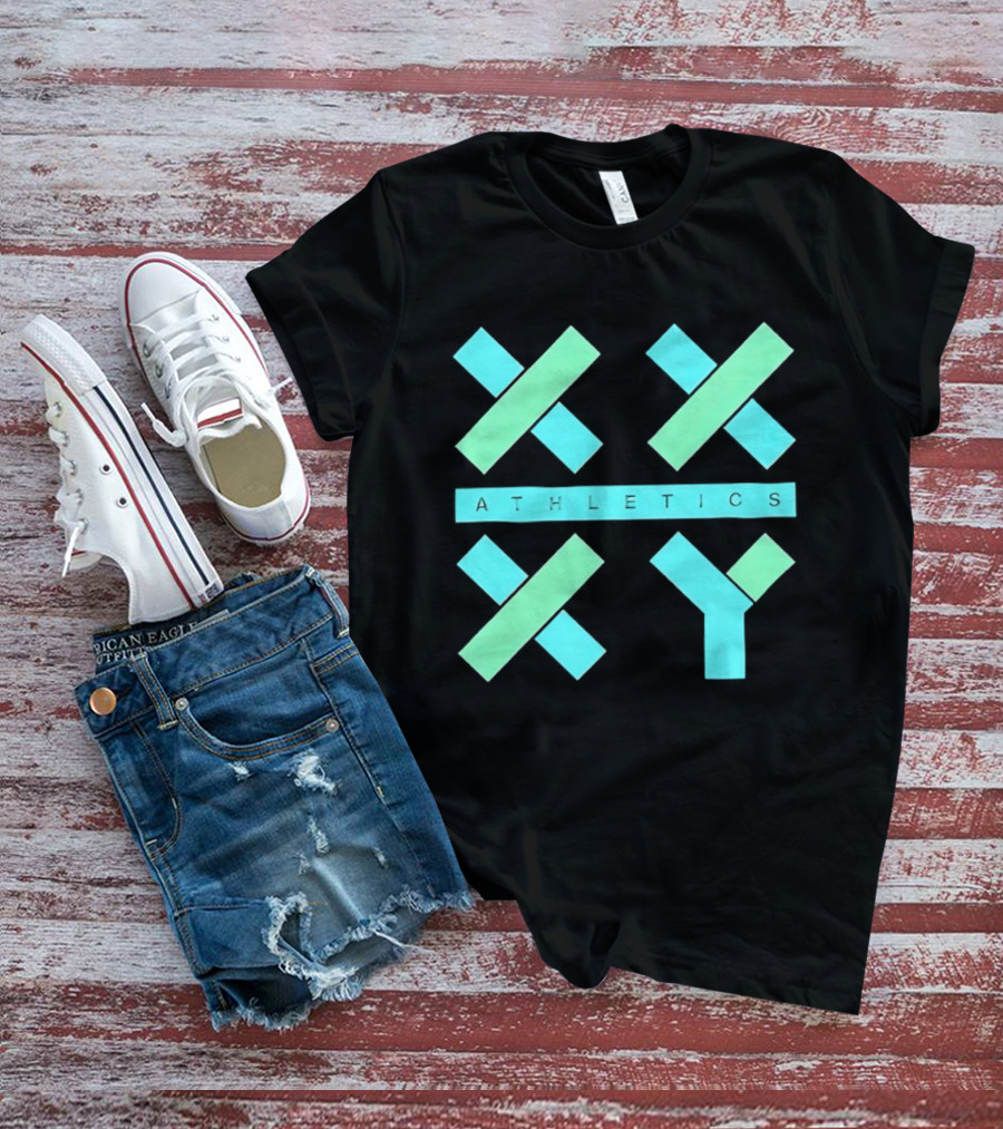 Athletics X Y Geometric Shapes Sports Abstract T-Shirt