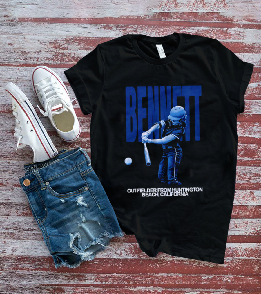 Bennett Outfielder Huntington Beach California Baseball Player T-Shirt