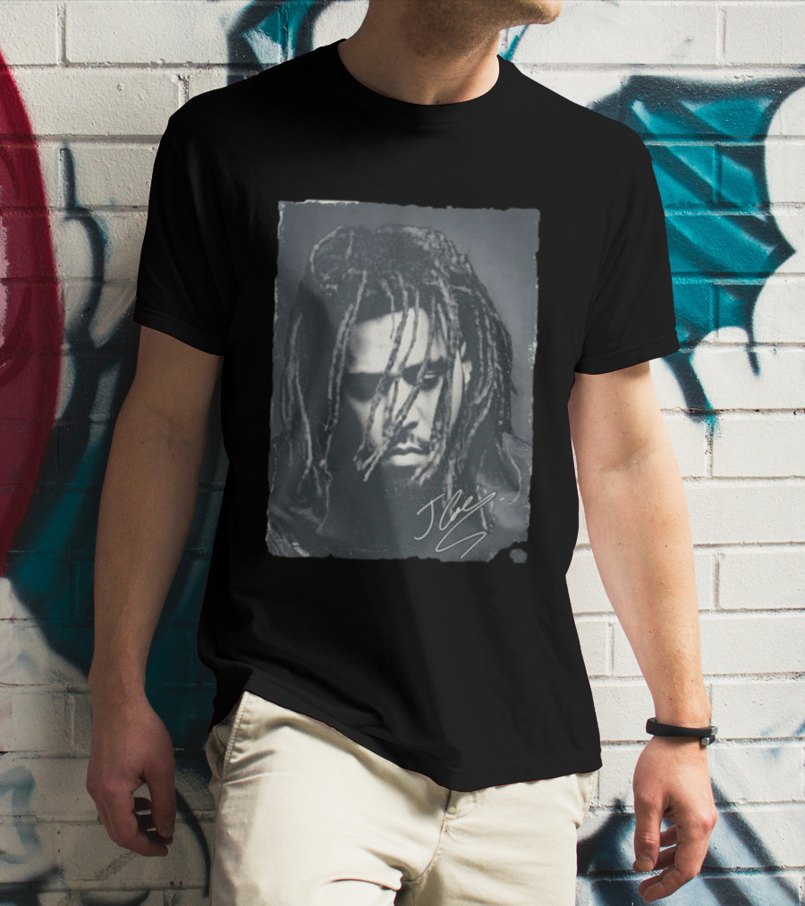 J Cole 2023 Concert Portrait Signature T-Shirt