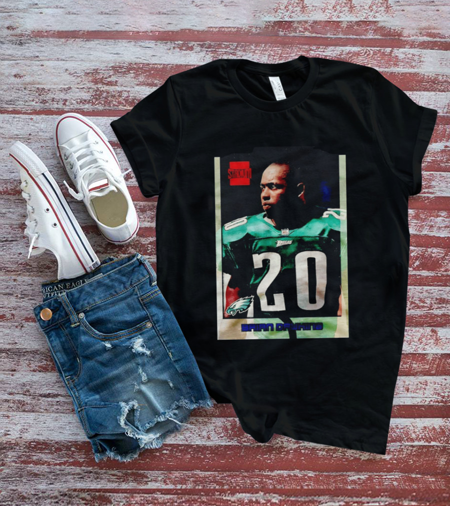 Brian Dawkins Philadelphia Eagles Stack 20 Trading Card T-Shirt